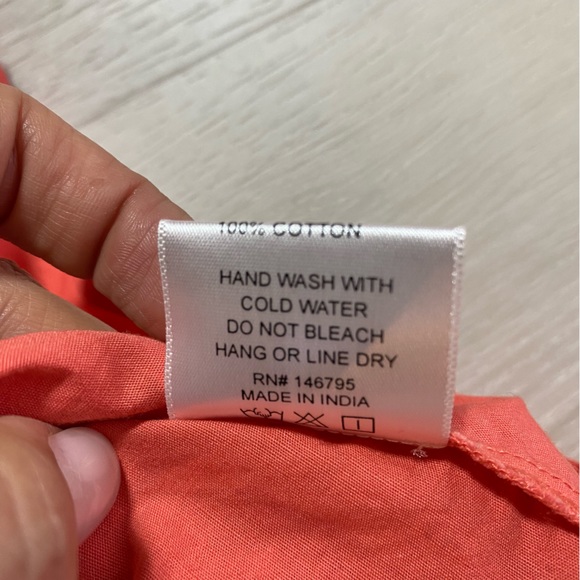 Arula Coral Cropped Flutter Scalloped Sleeve Square Neck Top, Size C (3X, 22/24) - Picture 5 of 8